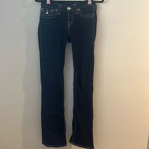 True Religion Joey Jeans Women's Size 27 RN 112790 CA 30427 Flare Low Rise